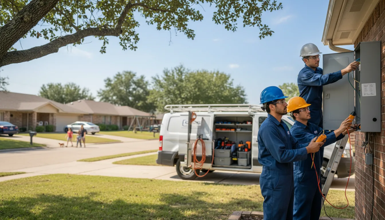 Certified electrician providing emergency electrical services in Evansville, WI